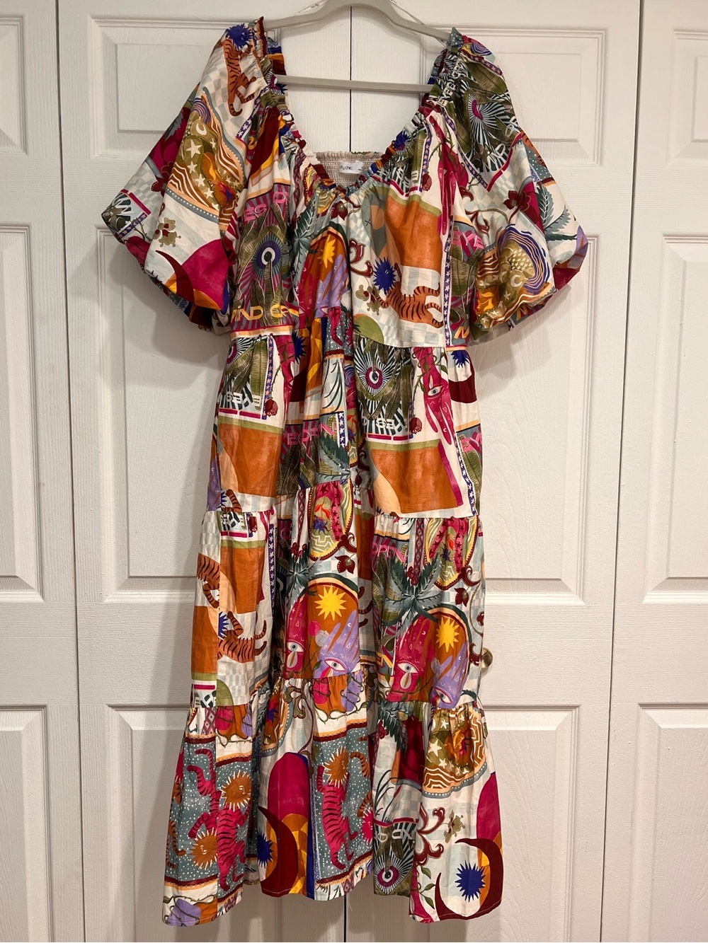 City Chic 22 Bohemian Whimsical Midi Dress - Picture 2 of 15